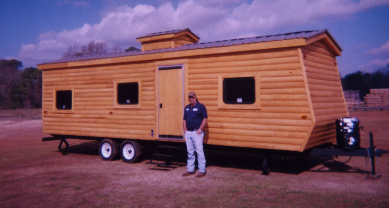 Towable Log Cabin Travel Trailer