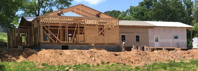 Demolition done, the old farmhouse was ready for a complete overhaul.