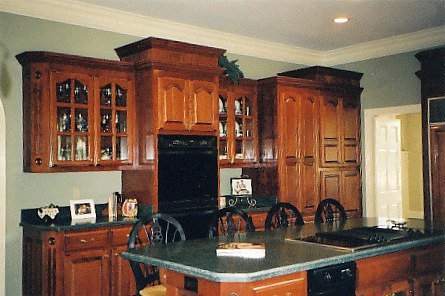 Charlie does beautiful work. This dream kitchen is just one example of how Charlie has made a name for himself. He tells us he never had training; he learned by doing.