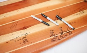 This is one guest book that will never get tucked in the back of a drawer!